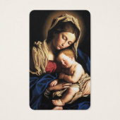 Cartes de prière | Marie et bébé Jésus (Devant)
