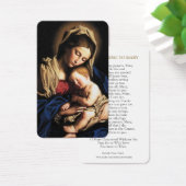 Cartes de prière | Marie et bébé Jésus (Bureau)