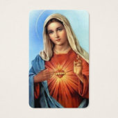 Cartes de prière | Marie Sacred Heart (Devant)