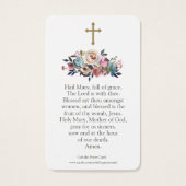 Cartes de prière | Mary & Baby Jesus 01 (Dos)