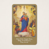 Cartes de prière | Mary Help des chrétiens (Devant)