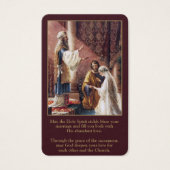 Cartes de prière | Mary & Joseph Mariage (Devant)