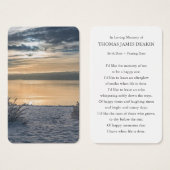 Cartes de prière | Mer 1 (Devant & derrière)