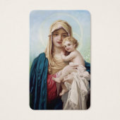 Cartes de prière | Mère Marie & Bébé Jésus (Devant)