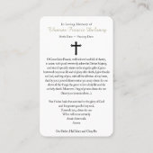 Cartes de prière | Miracles St Francis Xavier (Dos)