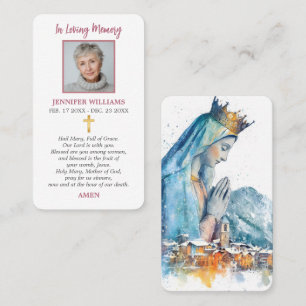 Cartes de prière modernes Notre-Dame de Protection