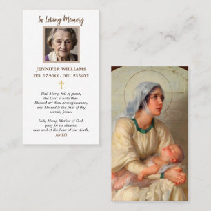 Cartes de prière Notre-Dame de Grâce Sainte Mère d