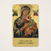 Cartes de prière | Notre Dame Perpetual Help (Devant)