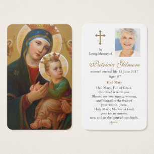 Cartes de prière Notre Dame Perpetual Help 1