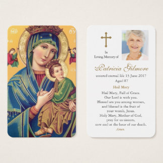 Cartes de prière | Notre Dame Perpetual Help 2