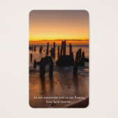 Cartes de prière | Paix au coucher du soleil (Devant)