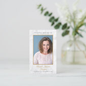 Cartes de prière photo commémoratives de marbre Fo (Debout devant)