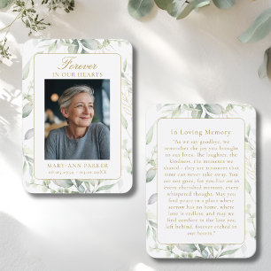 Cartes de prière photo Greenery Forever In Our Hea