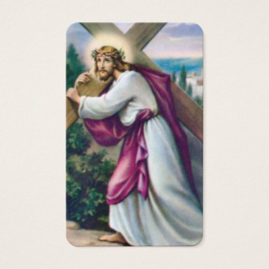 Cartes de prière | Porter La Croix (Devant)