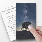 Cartes de prière pour funérailles Étoiles célestes