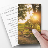 Cartes de prière pour le jardin funéraire Sunrise