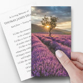 Cartes de prière pour le lever du soleil de lavand