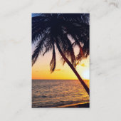 Cartes de prière pour l'enterrement Palm Tree Sunr (Devant)