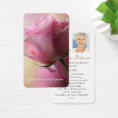 Cartes de prière | Rose rose 1 (Bureau)