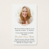 Cartes de prière | Roses dans les nuances de rose (Dos)