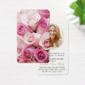 Cartes de prière | Roses dans les nuances de rose (Bureau)