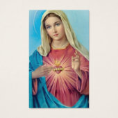 Cartes de prière | Sacré Coeur Marie (Devant)
