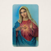 Cartes de prière | Sacré Coeur Marie 3 (Devant)
