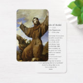 Cartes de prière | Saint François d'Assise 01 (Bureau)