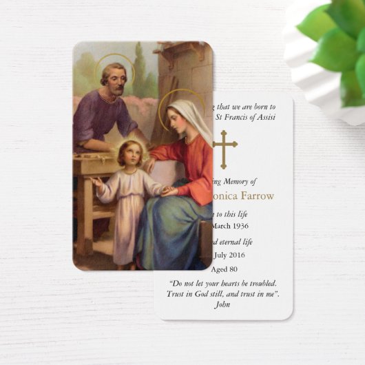 Cartes de prière | Sainte famille 4 (Bureau)