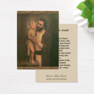 Cartes de prière saintes Memorare de la fête de la