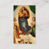 Cartes de prière Sistine Madonna avec des anges Ra (Dos)