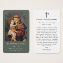 Cartes de prière | St Anthony 02