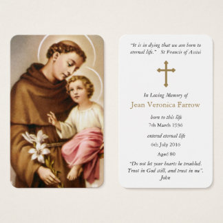 Cartes de prière | St Anthony 3
