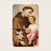 Cartes de prière | St Anthony 3 (Devant)