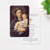 Cartes de prière | St Anthony & Baby Jesus (Bureau)