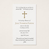 Cartes de prière | St Christopher (Dos)