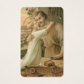 Cartes de prière | St Joseph Le Travailleur (Devant)