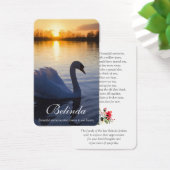 Cartes de prière | Sunset Swan (Bureau)