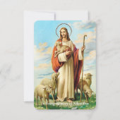 Cartes de prière Sympathie Merci Bon Berger (Devant)