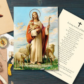 Cartes de prière Sympathie Merci Bon Berger