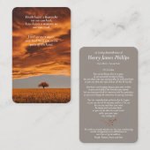 Cartes de prière | Terrain calme Deluxe (Devant / Derrière)