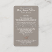 Cartes de prière | Terrain calme Deluxe (Dos)