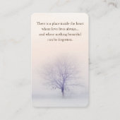 Cartes de prière | Winter Tree Deluxe (Devant)