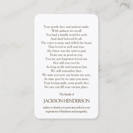 Cartes de prière | Winter Tree Deluxe (Dos)