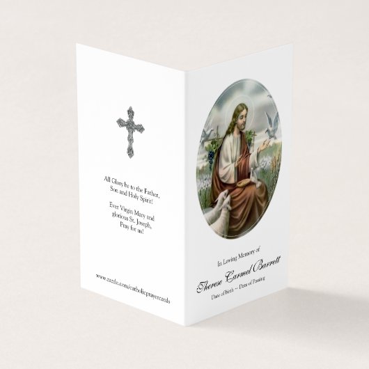 Cartes de prières catholiques | Acto de Contricion (Extérieur)