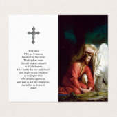 Cartes de prières catholiques | Armoiries d'un ang (Extérieur déplié)