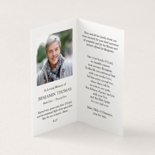 Cartes de prières catholiques | Conforté dans le d (Inside)