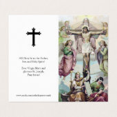 Cartes de prières catholiques | Crucifixion de Jés (Extérieur déplié)