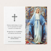Cartes de prières catholiques | Hail Mary (Outside Unfolded)
