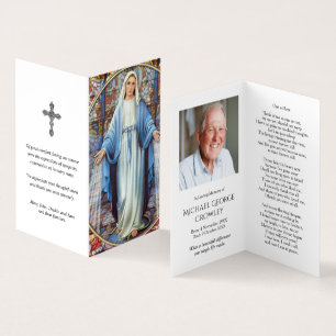 Cartes de prières catholiques Hail Mary